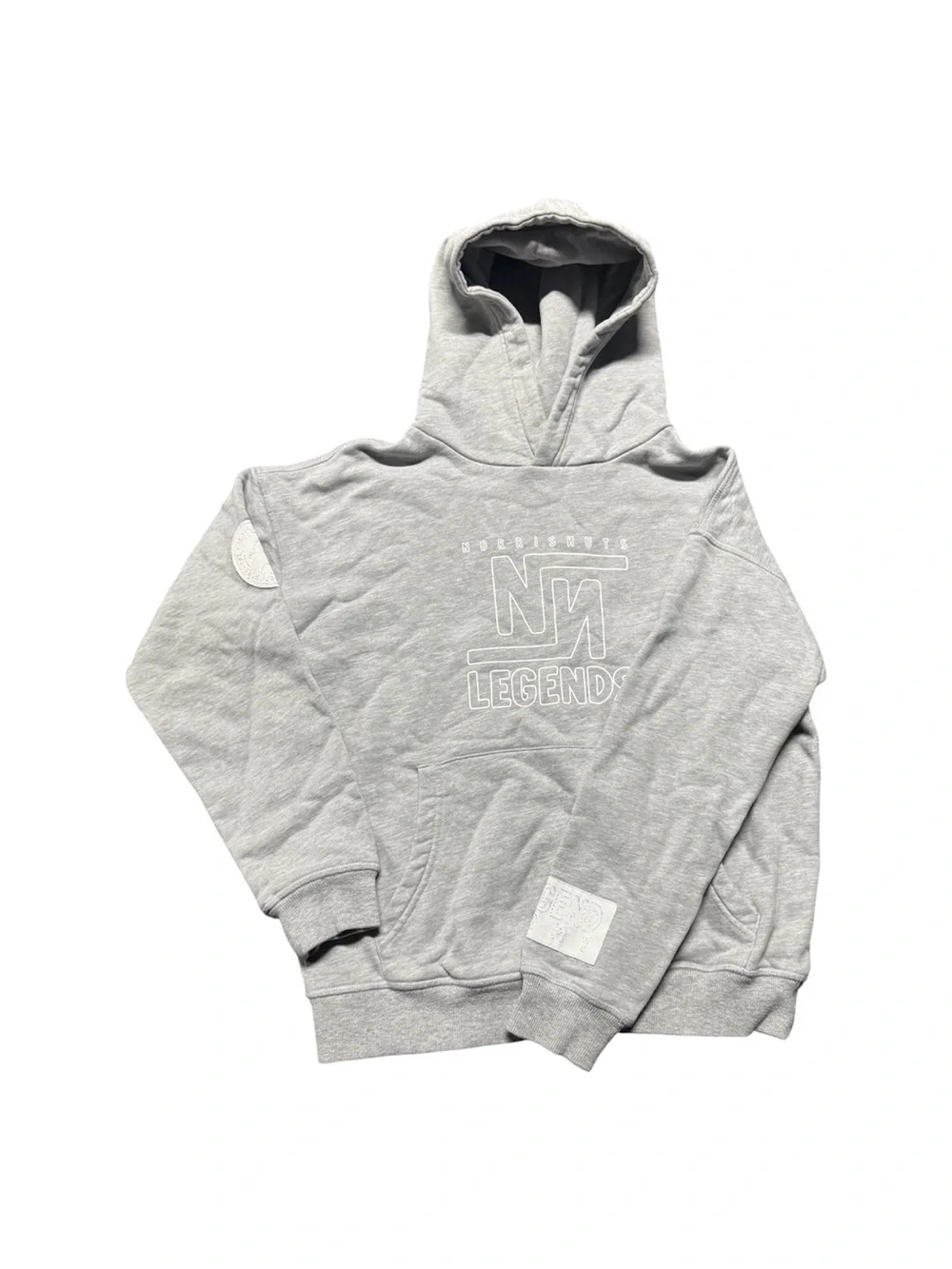 Norris Nuts Legends Gray Hoodie Youth Size 12 Fleece Pullover Sweatshirt